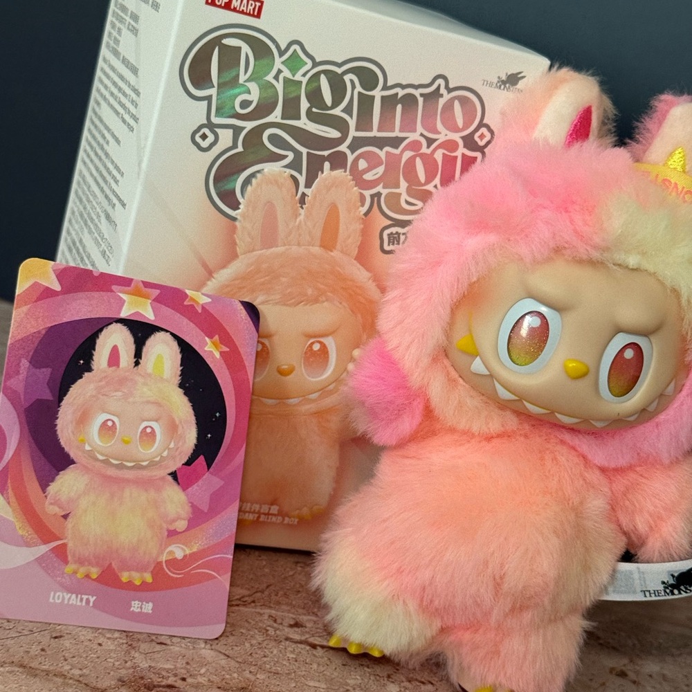 New Pop Mart Big Into Energy Vinyl Plush LOYALTY